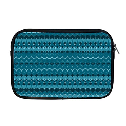 Boho Teal Pattern Apple MacBook Pro 17  Zipper Case from ArtsNow.com Front