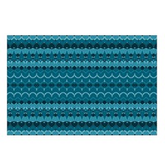 Boho Teal Pattern Waist Pouch (Large) from ArtsNow.com Loop