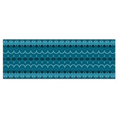 Boho Teal Pattern Wristlet Pouch Bag (Small) from ArtsNow.com Bottom