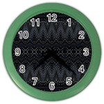 Boho Black and Silver Color Wall Clock