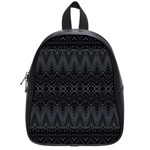 Boho Black and Silver School Bag (Small)
