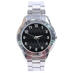 Boho Black and Silver Stainless Steel Analogue Watch