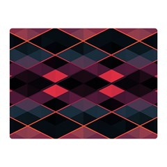 Pink Orange Black Diamond Pattern Double Sided Flano Blanket (Mini)  from ArtsNow.com 35 x27  Blanket Front