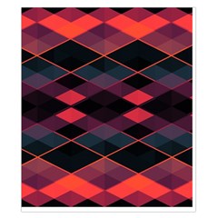 Pink Orange Black Diamond Pattern Duvet Cover Double Side (California King Size) from ArtsNow.com Front