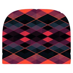 Pink Orange Black Diamond Pattern Makeup Case (Small) from ArtsNow.com Back