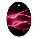 Neon Pink Glow Ornament (Oval)