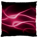 Neon Pink Glow Large Flano Cushion Case (Two Sides)