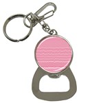 Boho Pink Stripes Bottle Opener Key Chain