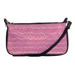 Boho Pink Stripes Shoulder Clutch Bag