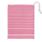 Boho Pink Stripes Drawstring Pouch (4XL)