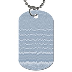 Boho Faded Blue Stripes Dog Tag (Two Sides) from ArtsNow.com Back