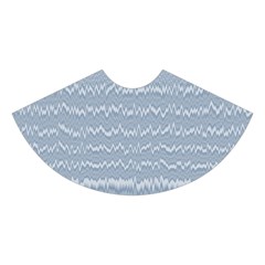 Boho Faded Blue Stripes Midi Sleeveless Dress from ArtsNow.com Skirt Front