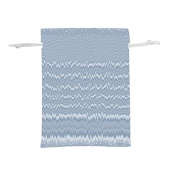 Boho Faded Blue Stripes Lightweight Drawstring Pouch (M) from ArtsNow.com Front