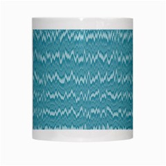 Boho Teal Stripes White Mugs from ArtsNow.com Center