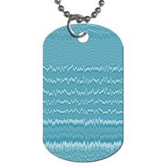 Boho Teal Stripes Dog Tag (Two Sides) from ArtsNow.com Back