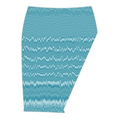 Boho Teal Stripes Midi Wrap Pencil Skirt from ArtsNow.com  Front Right 