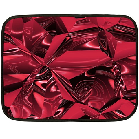 Candy Apple Crimson Red Double Sided Fleece Blanket (Mini)  from ArtsNow.com 35 x27  Blanket Front