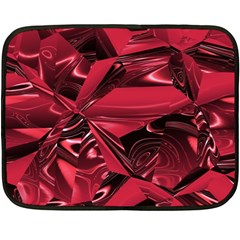 Candy Apple Crimson Red Double Sided Fleece Blanket (Mini)  from ArtsNow.com 35 x27  Blanket Back