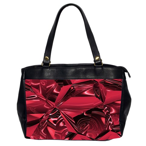 Candy Apple Crimson Red Oversize Office Handbag (2 Sides) from ArtsNow.com Front