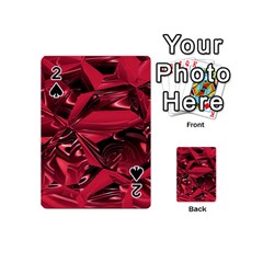 Candy Apple Crimson Red Playing Cards 54 Designs (Mini) from ArtsNow.com Front - Spade2