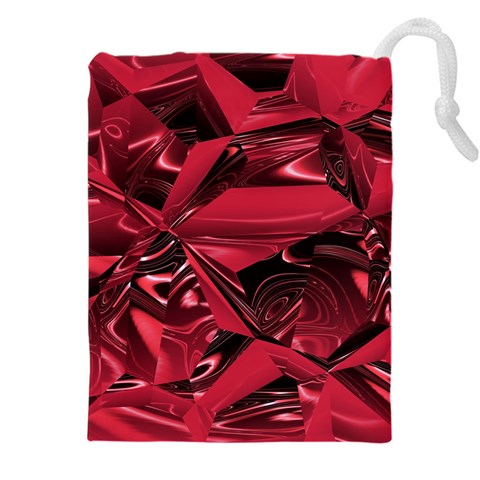 Candy Apple Crimson Red Drawstring Pouch (5XL) from ArtsNow.com Front