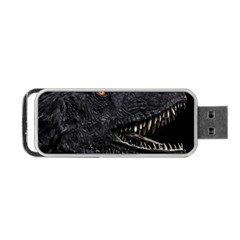 Trex Dinosaur Head Dark Poster Portable USB Flash (Two Sides) from ArtsNow.com Front