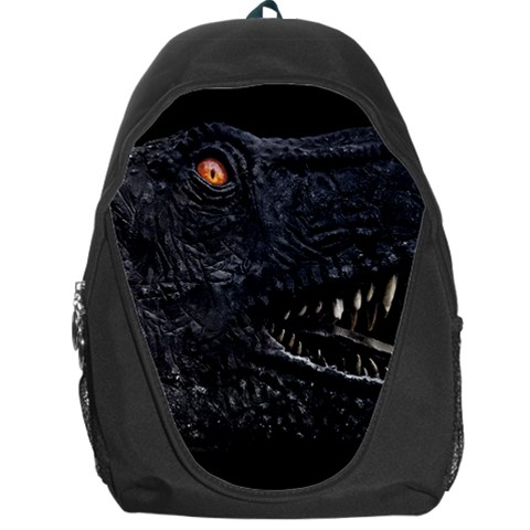Trex Dinosaur Head Dark Poster Backpack Bag from ArtsNow.com Front