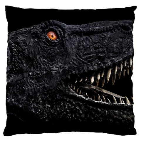 Trex Dinosaur Head Dark Poster Standard Flano Cushion Case (Two Sides) from ArtsNow.com Front