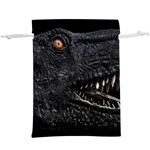 Trex Dinosaur Head Dark Poster  Lightweight Drawstring Pouch (XL)