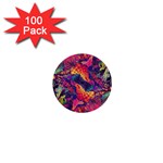 Colorful Boho Abstract Art 1  Mini Buttons (100 pack) 