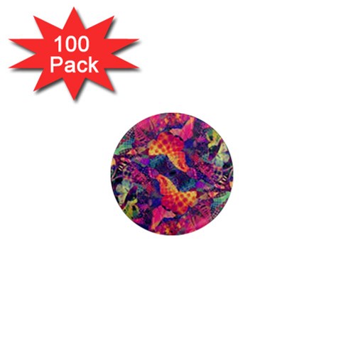 Colorful Boho Abstract Art 1  Mini Magnets (100 pack)  from ArtsNow.com Front