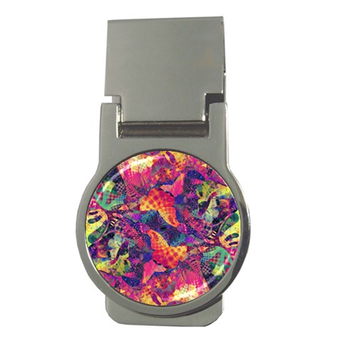 Colorful Boho Abstract Art Money Clips (Round)  from ArtsNow.com Front