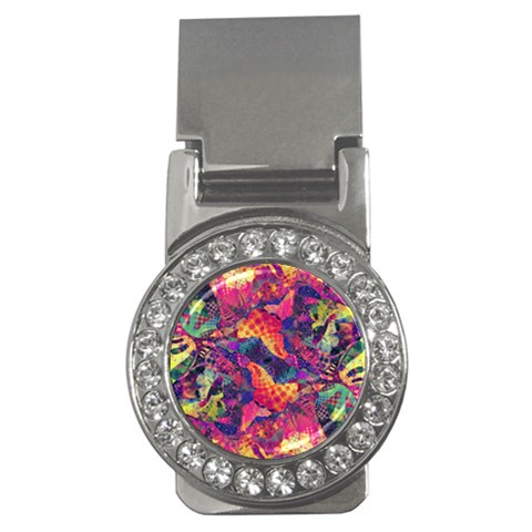 Colorful Boho Abstract Art Money Clips (CZ)  from ArtsNow.com Front