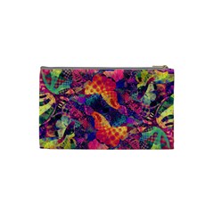 Colorful Boho Abstract Art Cosmetic Bag (Small) from ArtsNow.com Back