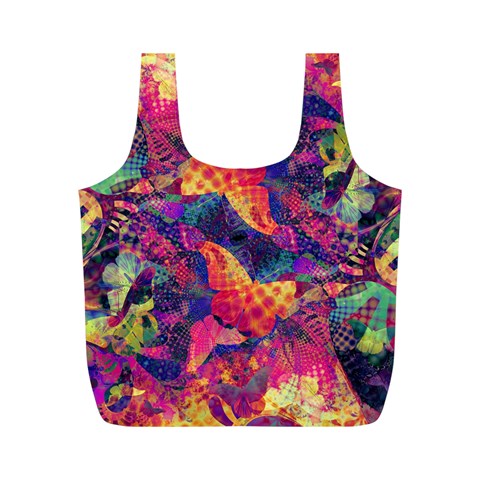 Colorful Boho Abstract Art Full Print Recycle Bag (M) from ArtsNow.com Front