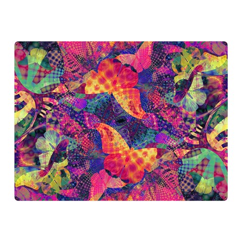 Colorful Boho Abstract Art Double Sided Flano Blanket (Mini)  from ArtsNow.com 35 x27  Blanket Front
