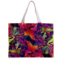 Colorful Boho Abstract Art Zipper Mini Tote Bag from ArtsNow.com Back