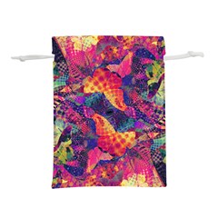 Colorful Boho Abstract Art Lightweight Drawstring Pouch (S) from ArtsNow.com Back