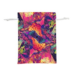 Colorful Boho Abstract Art Lightweight Drawstring Pouch (L) from ArtsNow.com Front