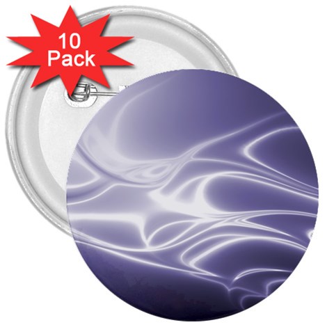 Violet Glowing Swirls 3  Buttons (10 pack)  from ArtsNow.com Front