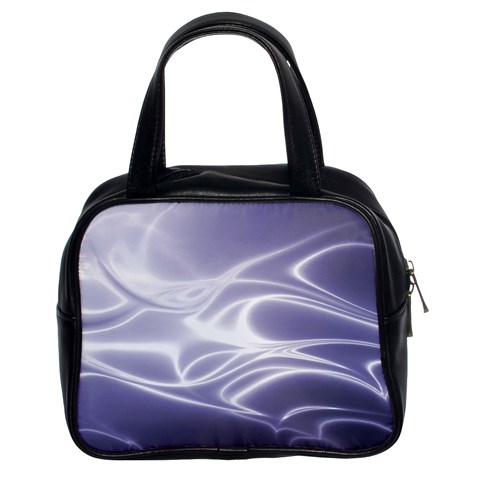 Violet Glowing Swirls Classic Handbag (Two Sides) from ArtsNow.com Front