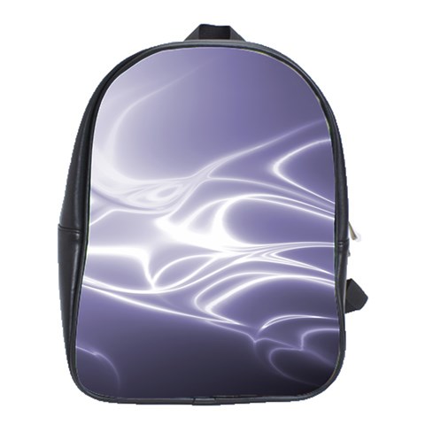 Violet Glowing Swirls School Bag (Large) from ArtsNow.com Front