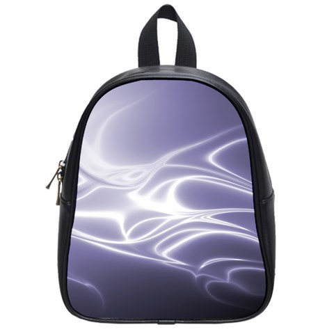 Violet Glowing Swirls School Bag (Small) from ArtsNow.com Front