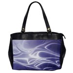 Violet Glowing Swirls Oversize Office Handbag