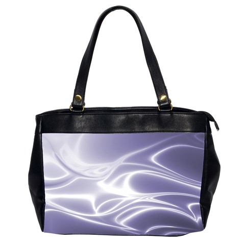 Violet Glowing Swirls Oversize Office Handbag (2 Sides) from ArtsNow.com Front