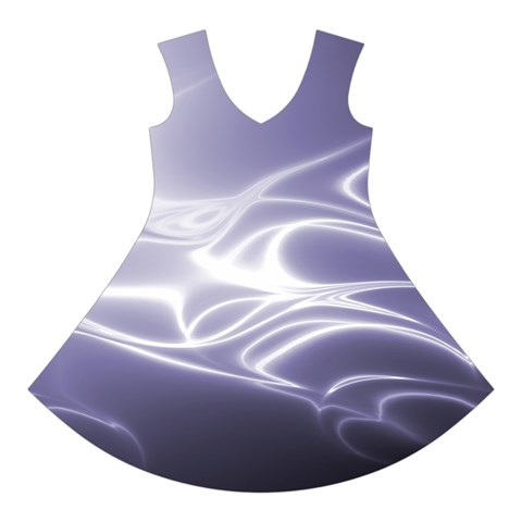 Violet Glowing Swirls Short Sleeve V Front