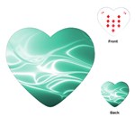 Biscay Green Glow Playing Cards Single Design (Heart)