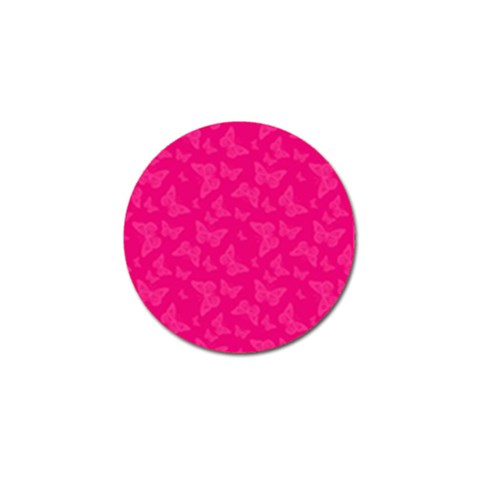 Magenta Pink Butterflies Pattern Golf Ball Marker (10 pack) from ArtsNow.com Front