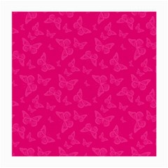 Magenta Pink Butterflies Pattern Medium Glasses Cloth (2 Sides) from ArtsNow.com Back