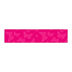 Magenta Pink Butterflies Pattern Pleated Skirt from ArtsNow.com Waist Band